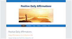 Desktop Screenshot of positivedailyaffirmations.com