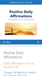 Mobile Screenshot of positivedailyaffirmations.com